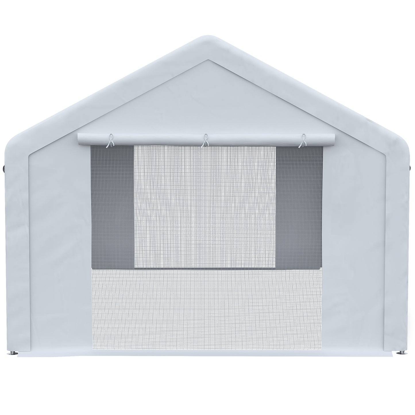 Outsunny Carpa Para Fiestas 6x3m Con 2 Paredes Extraíbles 6 Ventanas Cremalleras_3