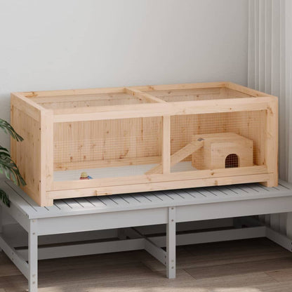 Vidaxl Jaula Para Hámster Madera Maciza Abeto 104x52x38 Cm_1