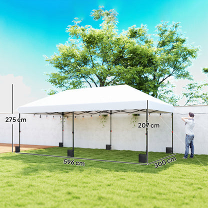 Outsunny Carpa Plegable Gazebo 6x3 M_2