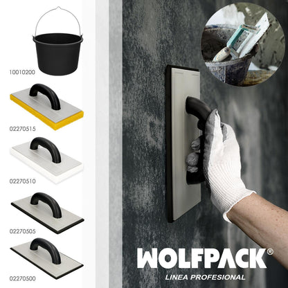 Cubo Obra Italiano Capacidad 10 Litros, Con Marcas Medidoras, Asa Acero Galvanizado, Resistente Y Ligero._2