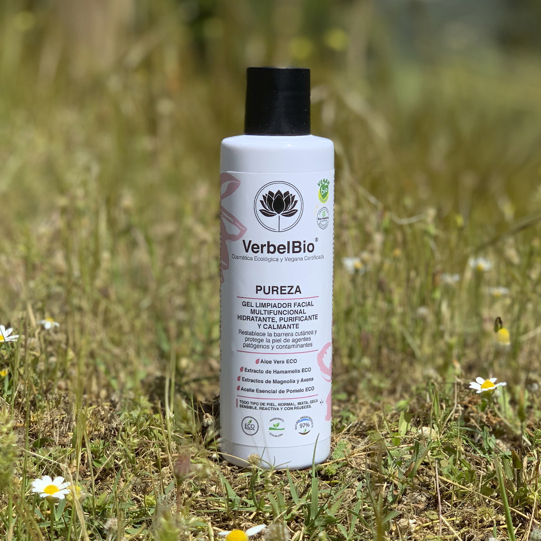 Verbelbio Pureza - Gel Limpiador Facial ECO. Purificante, Oxigenante y Calmante. Con Hamamelis, Magnolia y Pomelo