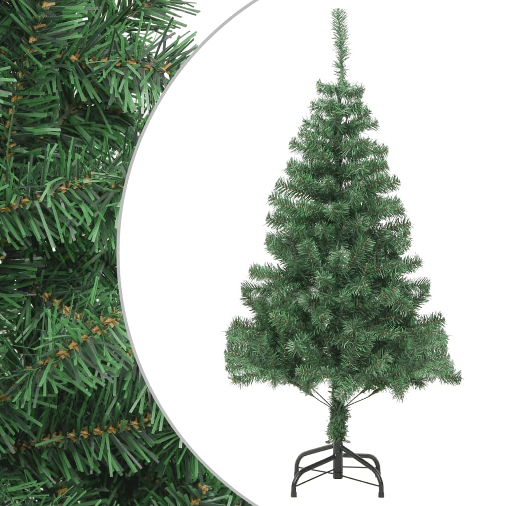 Vidaxl Árbol De Navidad Artificial Con Soporte Acero 910 Ramas 210 Cm_0