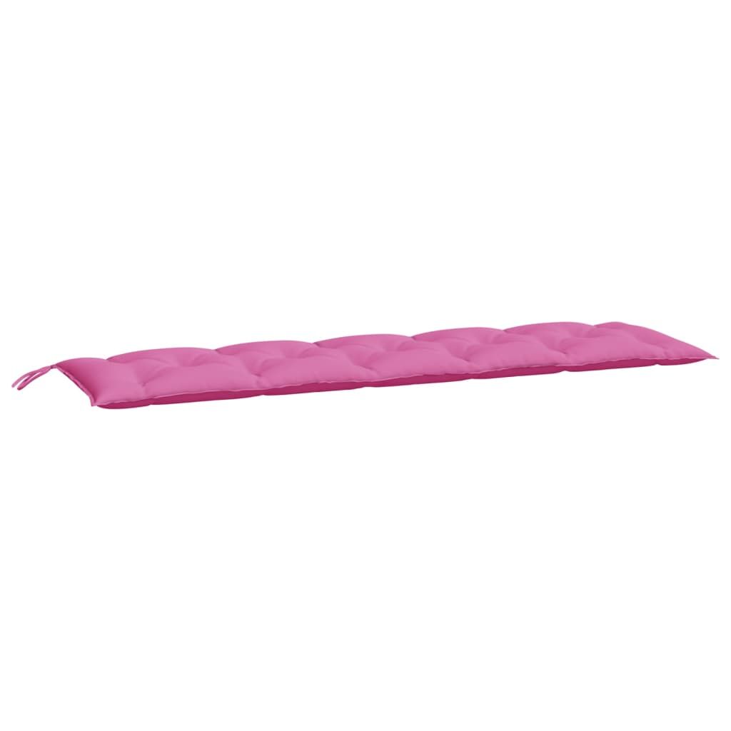 Vidaxl Cojín De Banco De Jardín Tela Oxford Rosa 180x50x7 Cm_0