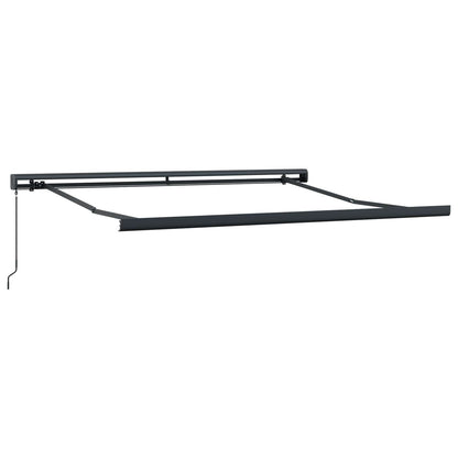 Toldo Retráctil Amarillo Y Naranja 350 X 250 Cm Lona Y Aluminio_4