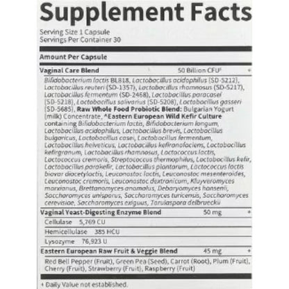 Raw Probiotics Vaginal Care 30 Caps_1
