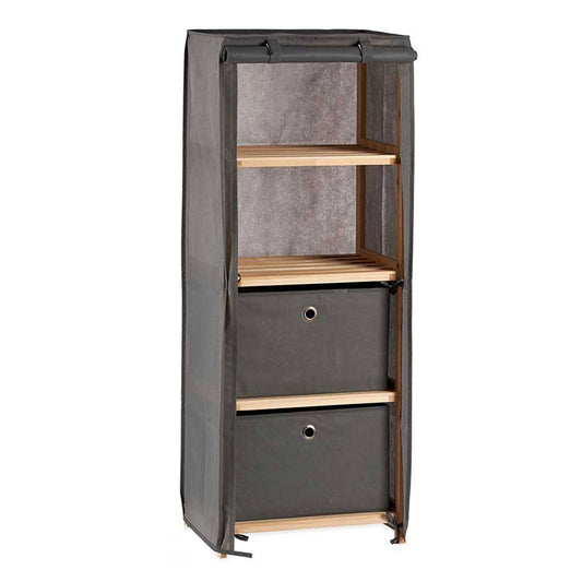 Estantería Tela 2 Cajones Gris - Colección Kipit_0