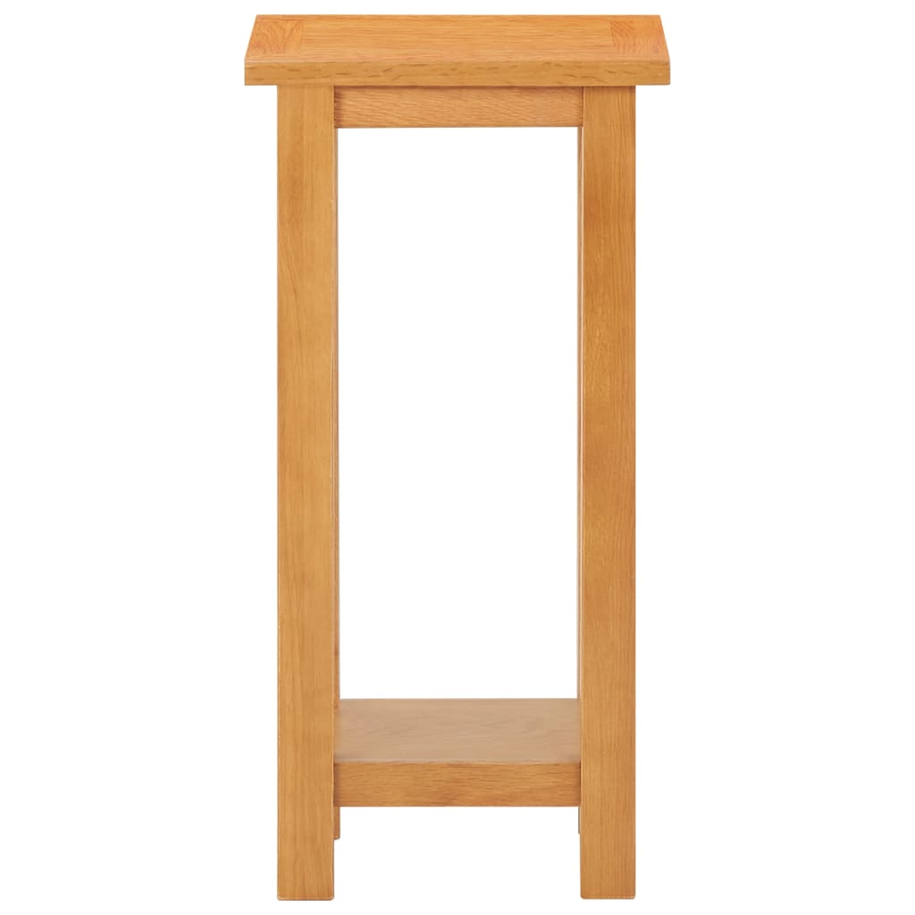 Mesa Auxiliar De Madera Maciza De Roble 27x24x55 Cm_0