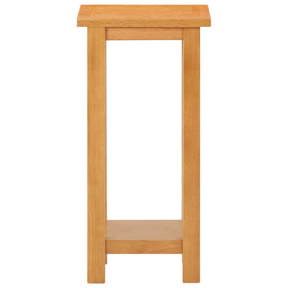 Mesa Auxiliar De Madera Maciza De Roble 27x24x55 Cm_0