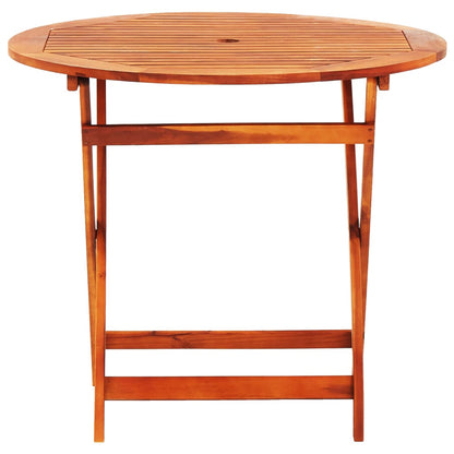 Set De Comedor De Jardín Plegable 5 Pzas Madera Eucalipto / Vetonek_1