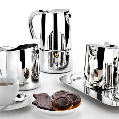 Cafetera Italiana Bra A170502 Cafetera 6 Tazas Bella Para 6 Tazas Inox_1
