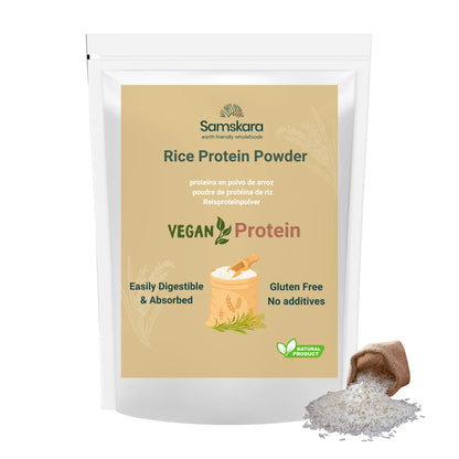 Proteína De Arroz Blanco - 500g | Proteína Vegetal En Polvo Vegana Para Batidos Y Repostería, Sin Azúcares Añadidos_0
