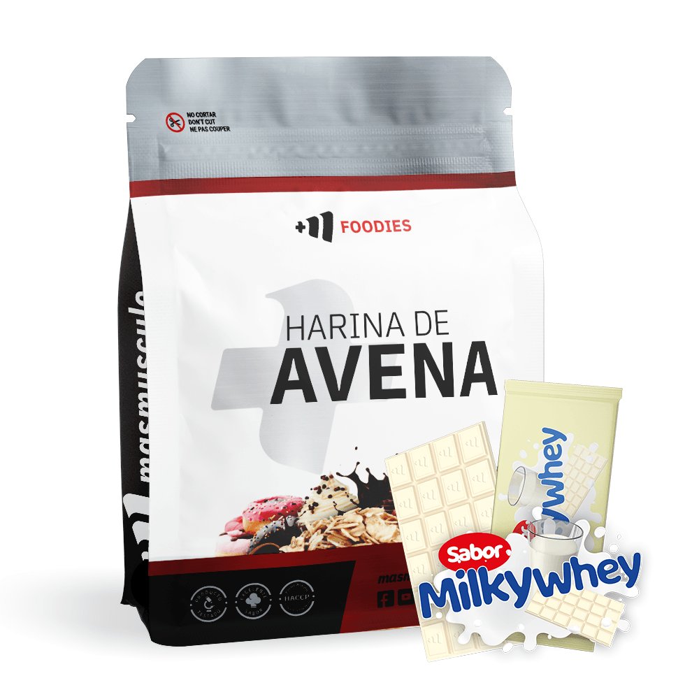 Harina De Avena - 2kg - Chocolate Blanco Con Leche Milkywhey - Avena - Masmusculo_0