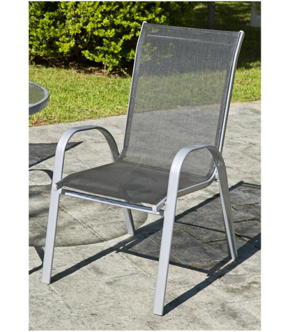 Pack De 2 Sillones Apilables Acero/textilen Seul-3. 94 Cm(alto) 54 Cm(ancho)84 Cm(fondo)_0