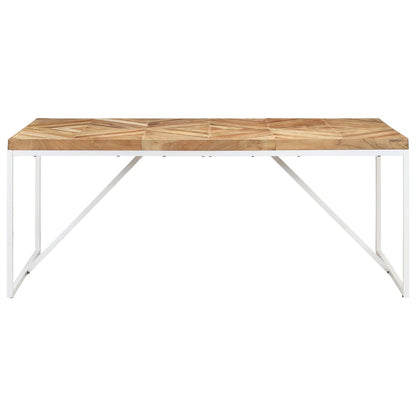 Mesa De Comedor Madera Maciza De Acacia Y Mango 180x90x76 Cm_0