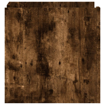 Mesita De Noche Madera De Ingeniería Roble Ahumado 45x50x50 Cm_3