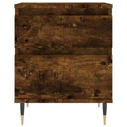 Mesita De Noche Madera De Ingeniería Roble Ahumado 40x35x50 Cm_3