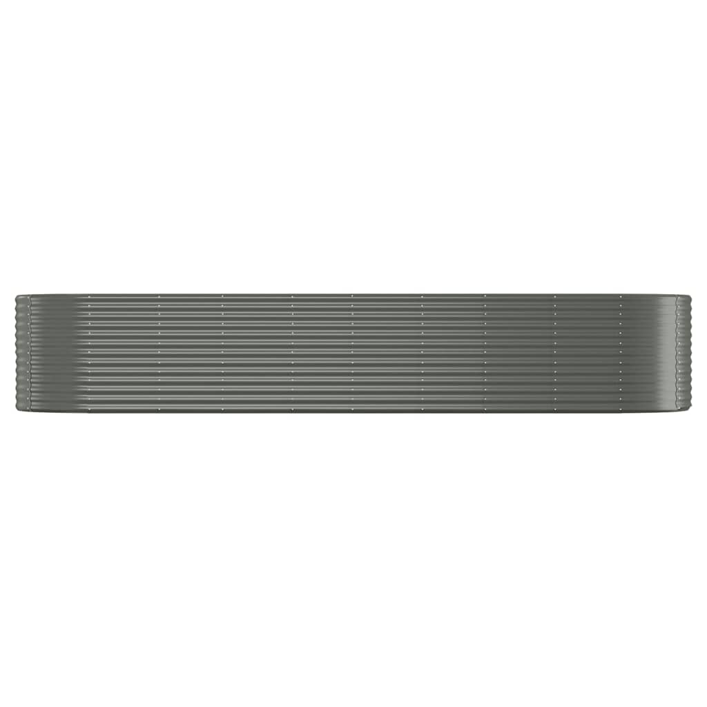 Jardinera Arriate Acero Galvanizado Gris 396x100x68 Cm_2