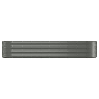 Jardinera Arriate Acero Galvanizado Gris 396x100x68 Cm_2