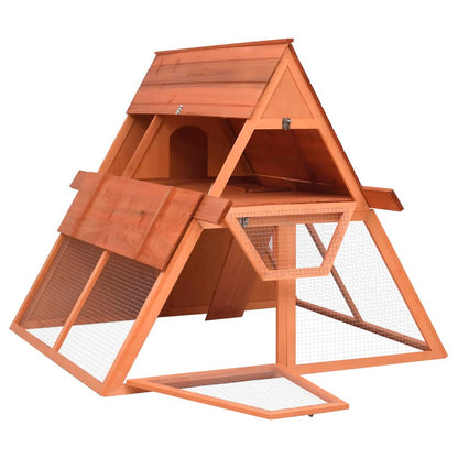 Conejera De Madera Maciza De Abeto 152x127x109,5 Cm_0
