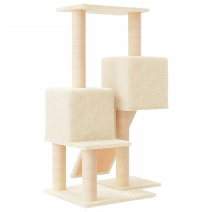 Vidaxl Rascador Para Gatos Con Postes De Sisal Color Crema 82 Cm_4