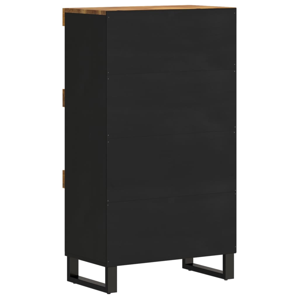 Armario Auxiliar Madera Maciza De Mango 60x33x107 Cm_2