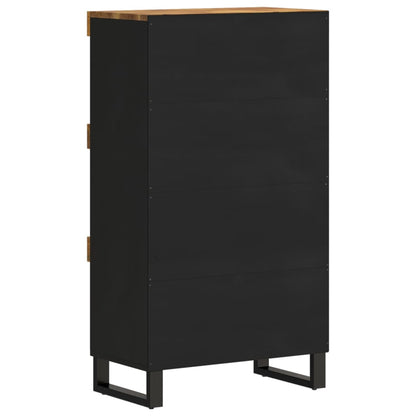 Armario Auxiliar Madera Maciza De Mango 60x33x107 Cm_2