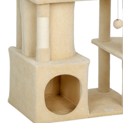 Pawhut Árbol Rascador Para Gatos Grande Altura 170 Cm Beige_3