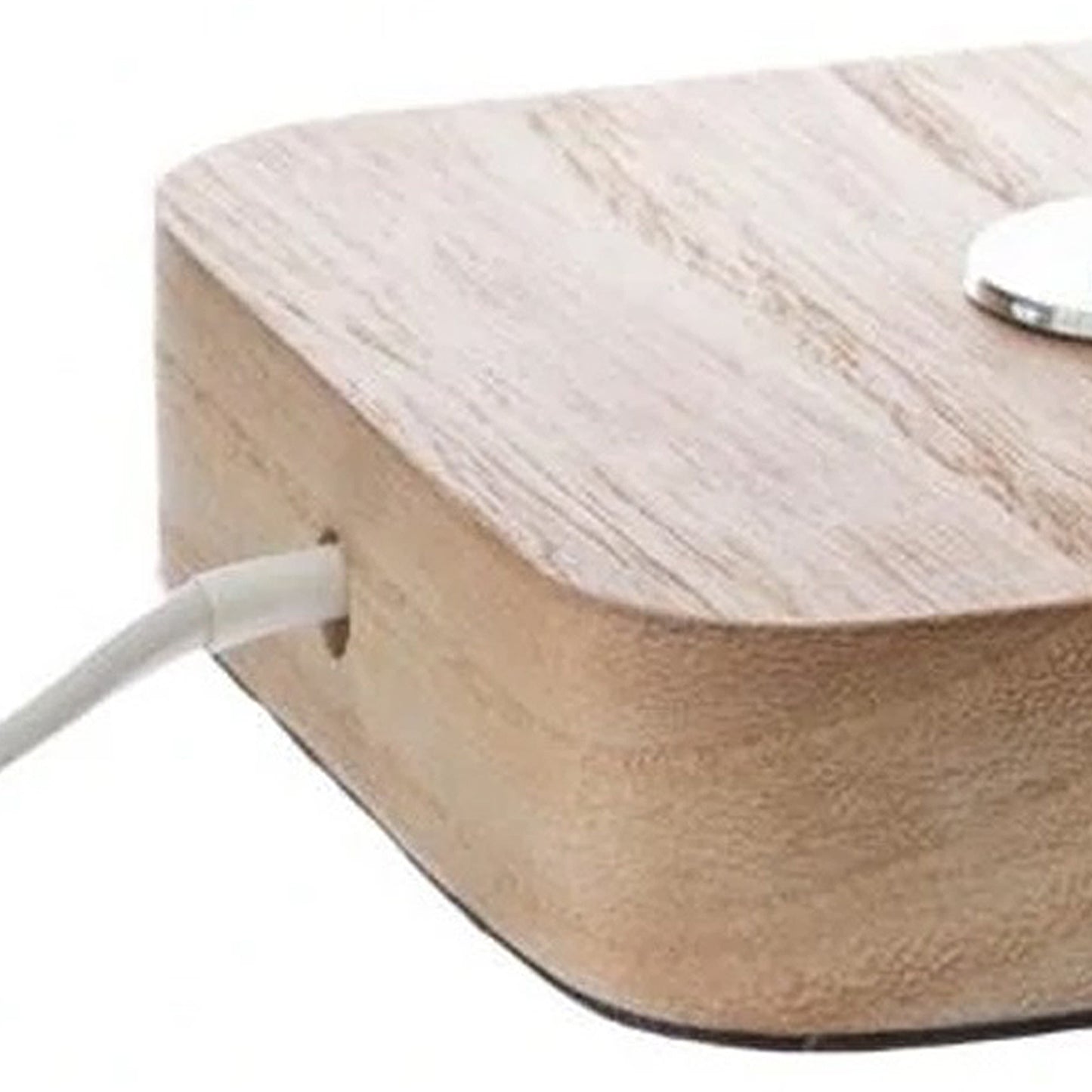 Wellhome Lámpara Sobremesa Madera H.21cm_4