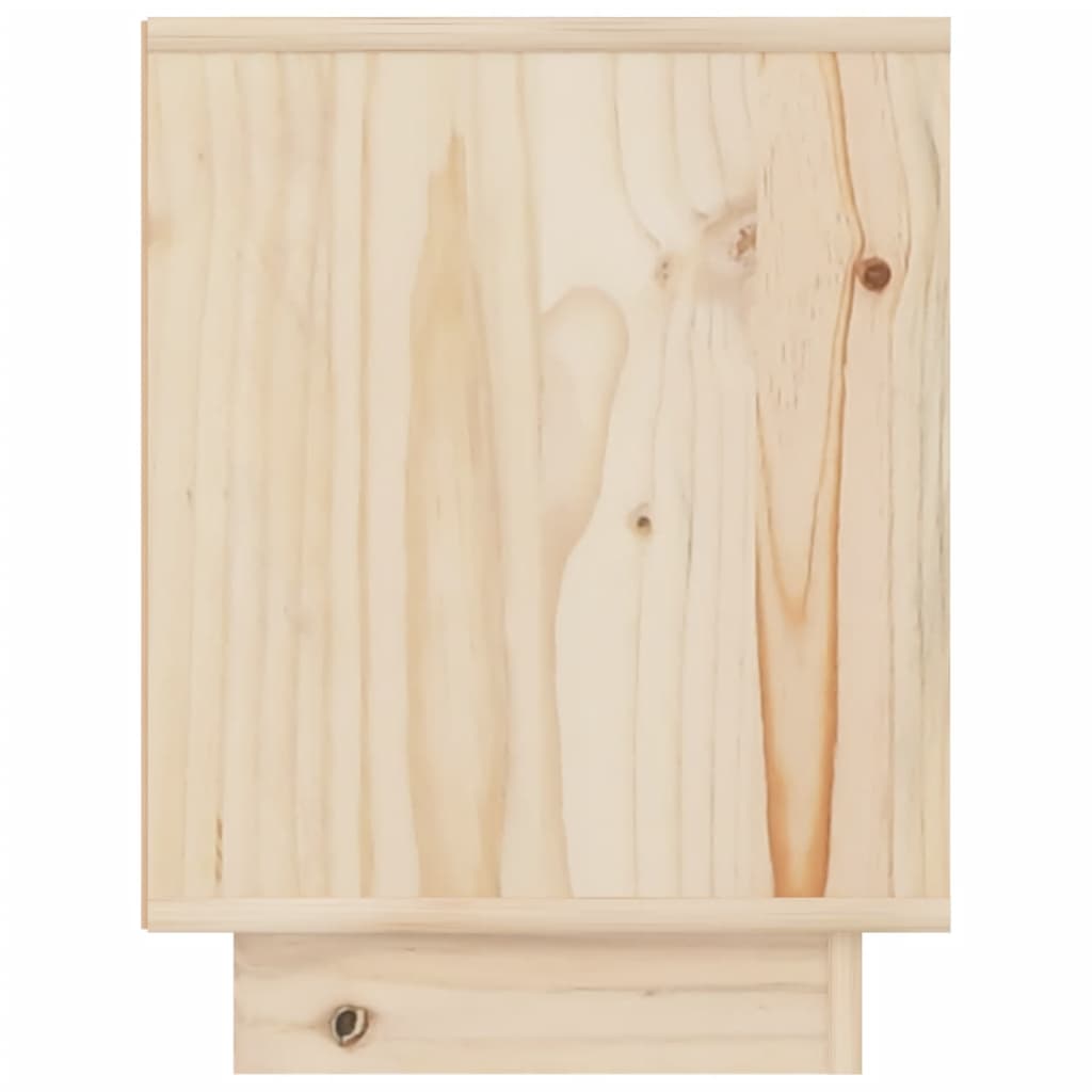Mesitas De Noche 2 Uds Madera Maciza De Pino 40x30x40 Cm_4