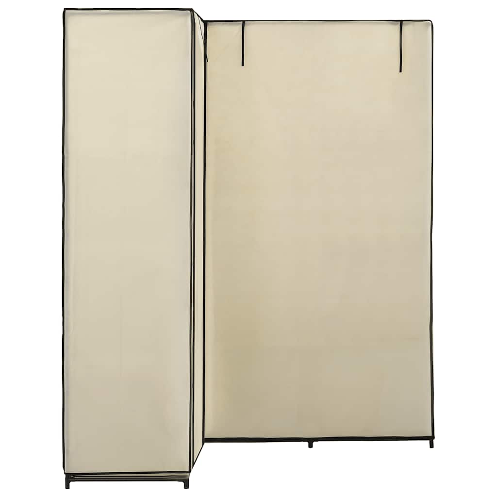 Armario De Esquina Color Crema 130x87x169 Cm_3