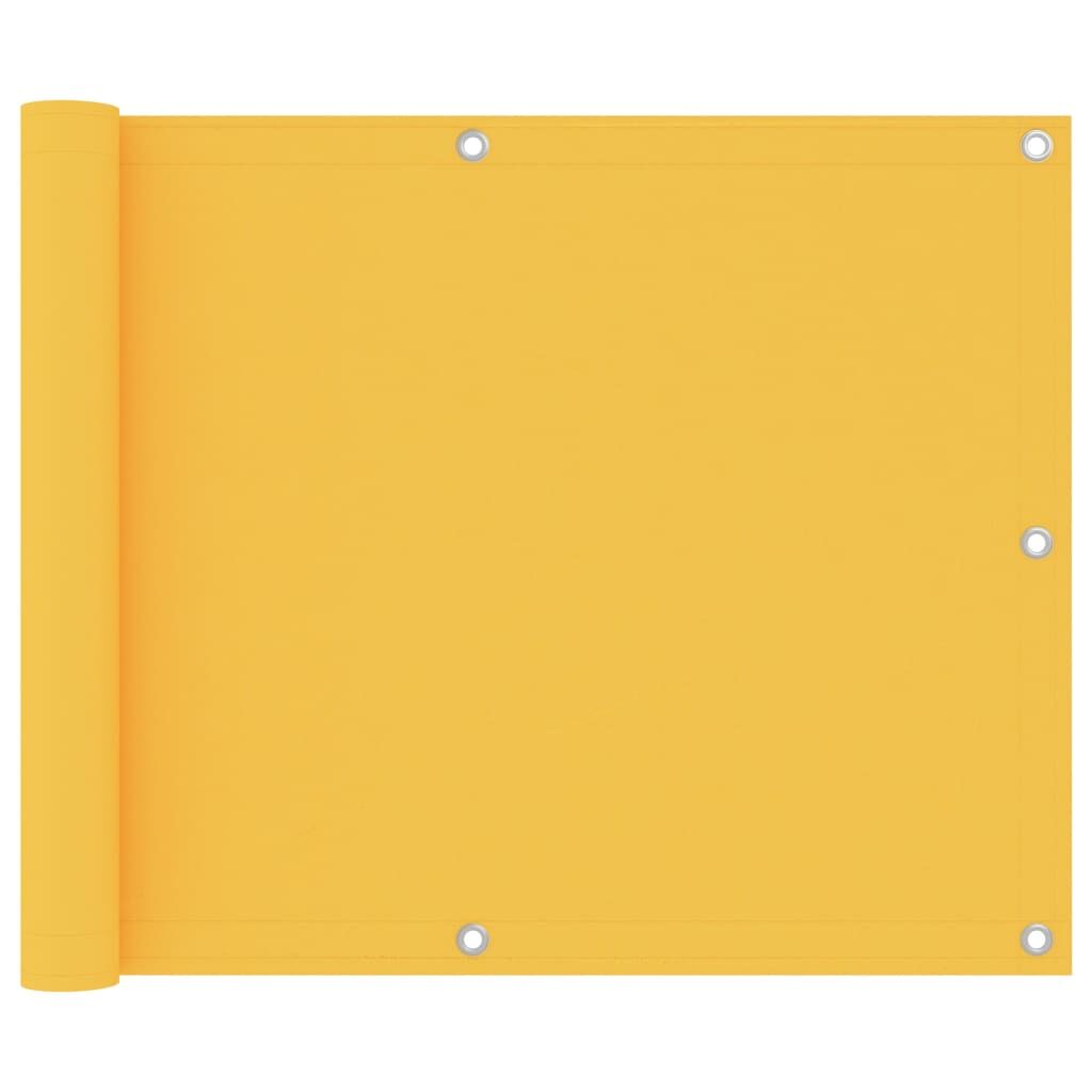 Vidaxl Toldo Para Balcón Tela Oxford Amarillo 75x300 Cm_0
