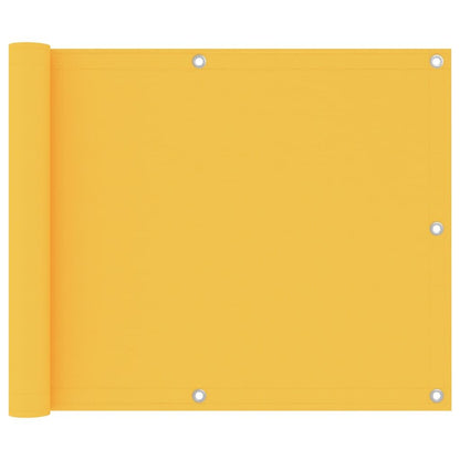 Vidaxl Toldo Para Balcón Tela Oxford Amarillo 75x300 Cm_0