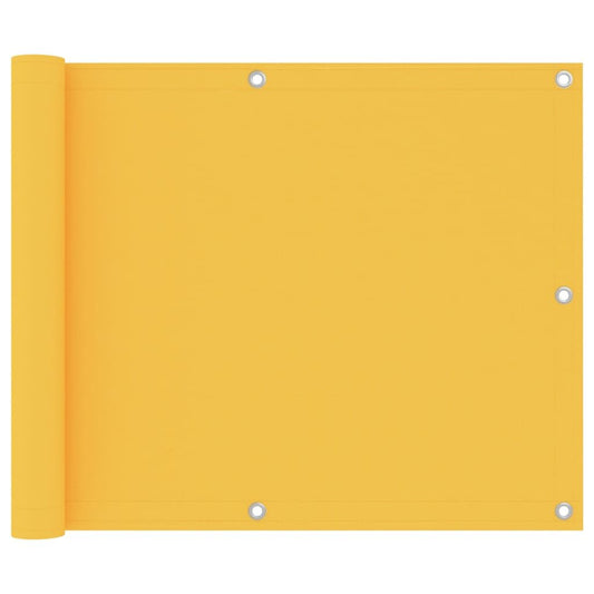 Vidaxl Toldo Para Balcón Tela Oxford Amarillo 75x300 Cm_0