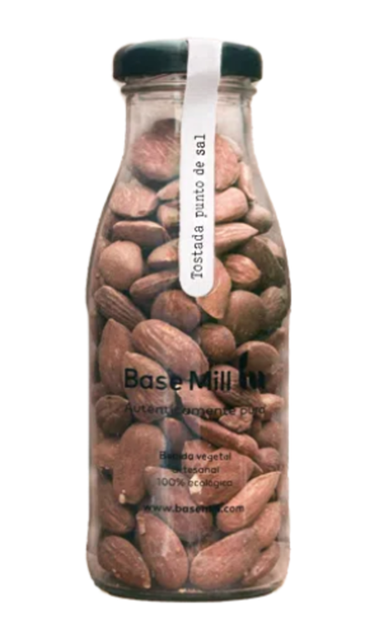 Pack Almendra Tostada Con Piel Y Sal Eco (4 Botellas 145g)._1