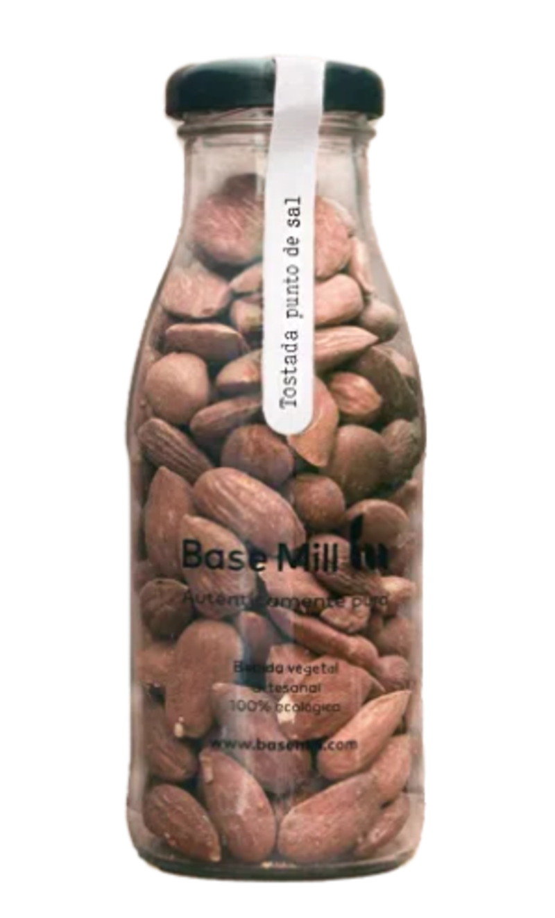 Pack Almendra Tostada Con Piel Y Sal Eco (4 Botellas 145g).