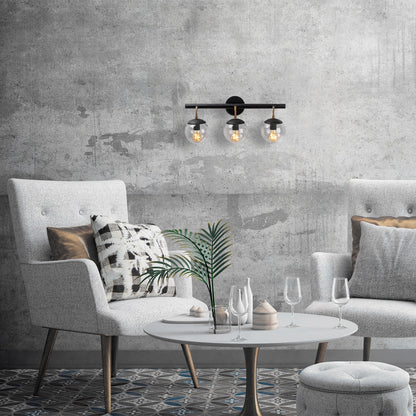 Aplique De Pared, Metal , Negro, 61x28x20, Casquillo 3 X E 27 Max 40 W_4