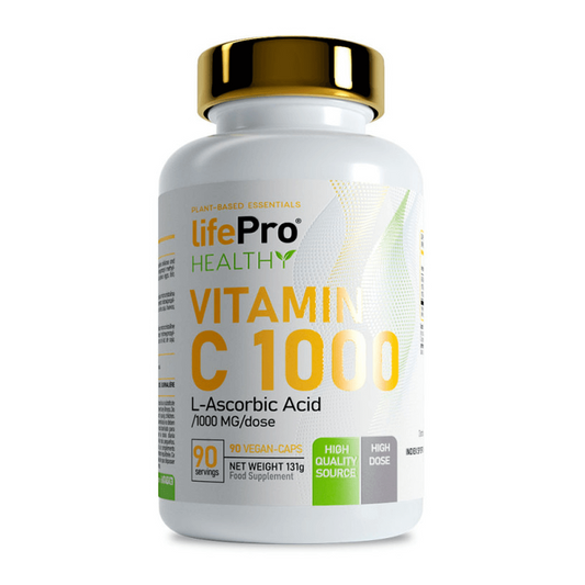 Vitamina C 1000mg - 90 Cápsulas Veganas - Vitamina C - Lifepro_0