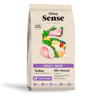 Dibaq Sense Low Grain Pavo Adulto Maxi 12 Kg_0