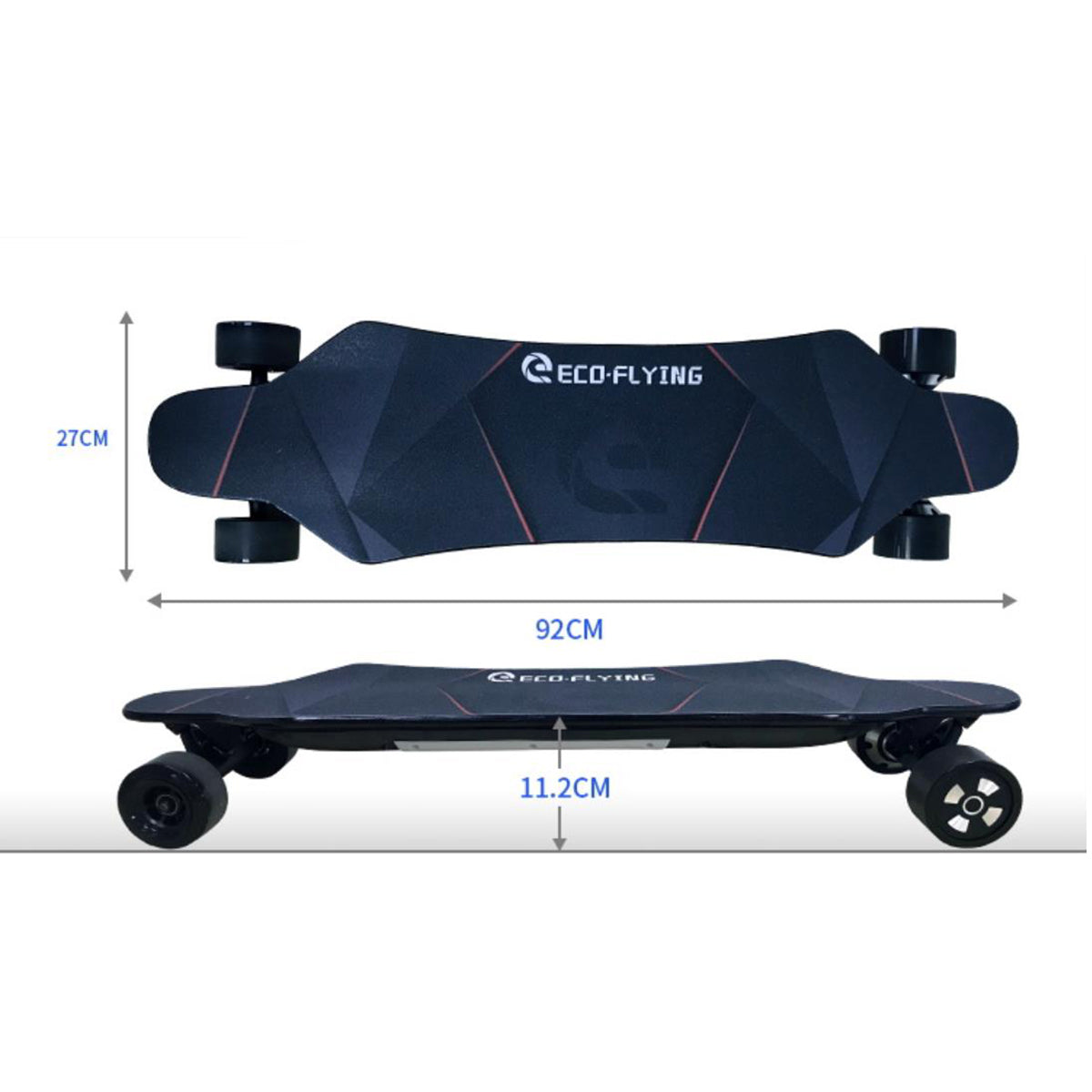 Skate Eléctrico Hi-flying Jupiter-02 450wx2-36v-6ah (216wh) - Rueda 90mm_1