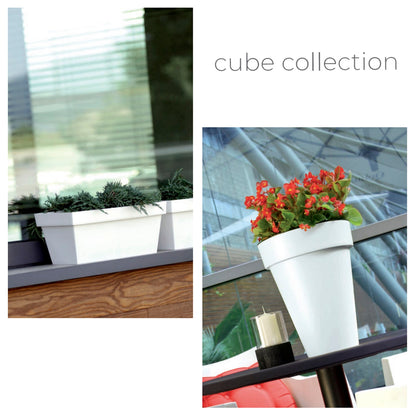 Maceta Cube Basic , Dimensiones (mm) 159x159x146, Color Blanco_1