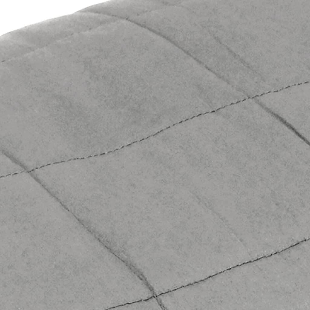 Vidaxl Manta Con Peso Tela Gris 220x240 Cm 11 Kg_3