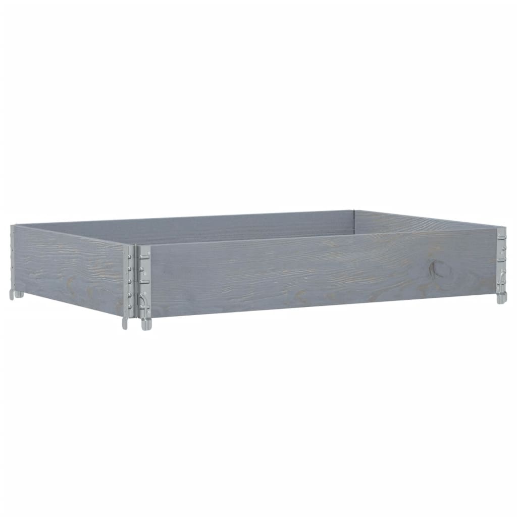 Jardinera De Madera Maciza De Pino Gris 120x80 Cm_4