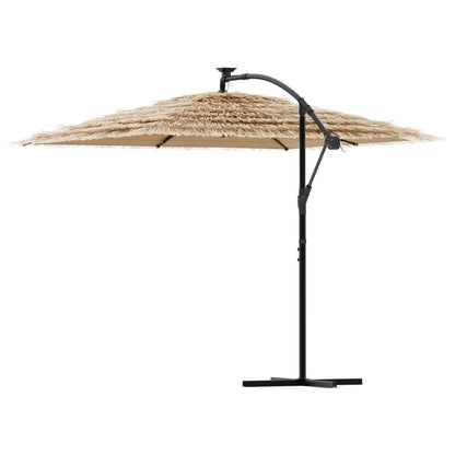 Vidaxl Sombrilla De Jardín Con Poste De Acero Marrón 269x269x235 Cm_4