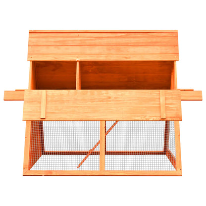 Vidaxl Conejera De Madera Maciza De Pino Y Abeto 152x128x108 Cm_4