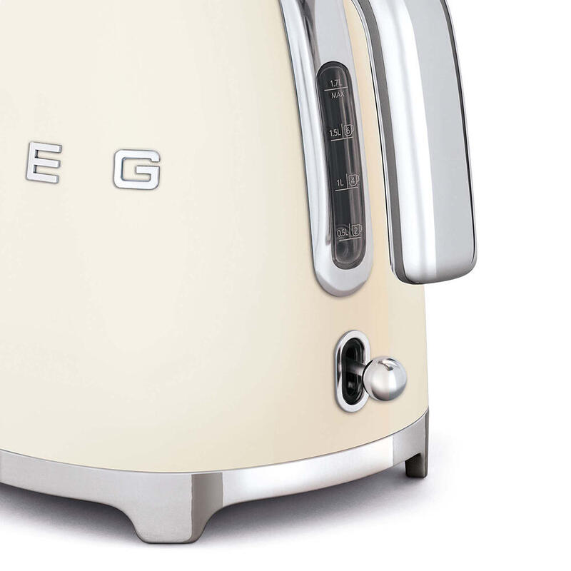 Hervidor De Agua Smeg Klf03creu 1,7 L Crema De Color 2400 W_1