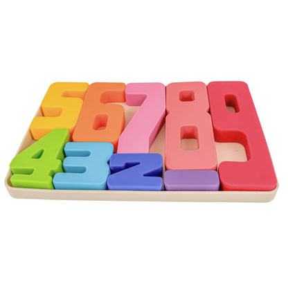 Rompecabezas Numérico Educativo Para Bebé De Silicona Orgánica Althea Living Multicolor_0