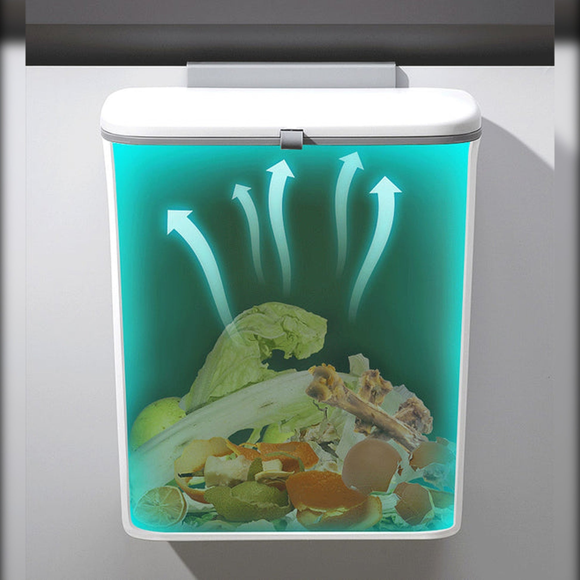 Cubo De Basura Multifuncional Para Puerta O Pared 12l_4