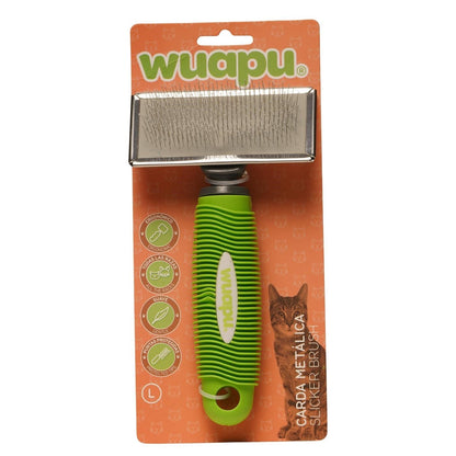 Cepillo Carda Suave Para Gato Wuapu Talla L, Para Cepillar Y Retirar El Pelo Muerto_0