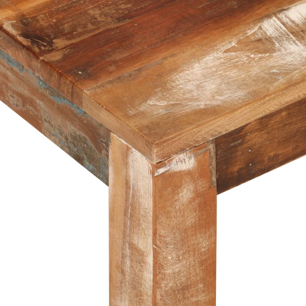 Mesa De Centro De Madera Maciza Reciclada 55x55x35 Cm_3