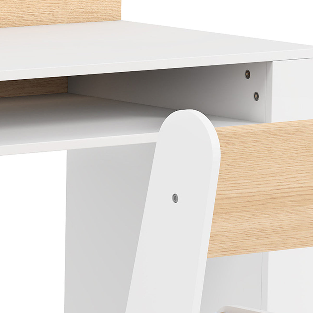 Conjunto Infantil De Mesa E Cadeira Aiyaplay Painel De Partículas, Mdf Branco_5